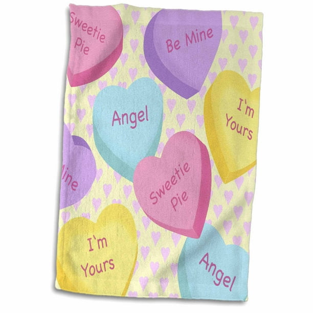 3dRose Red and White Heart Full of Love Towel 15 x 22 3dRose Red and White Heart Full of Love Towel 15 x 22